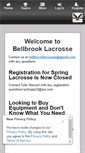 Mobile Screenshot of bellbrooklacrosse.com